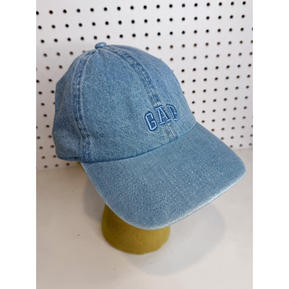 Gap | Logo Baseball Cap Medium Indigo Denim Adjustable Strapback Hat 608680-10